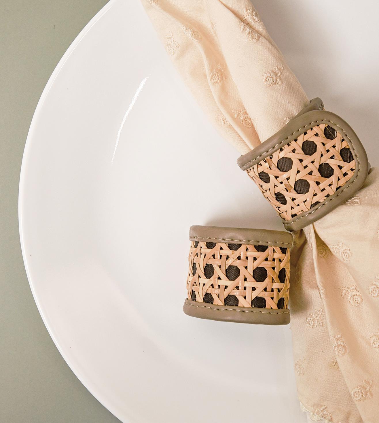 Weave Napkin Ring - set of 6