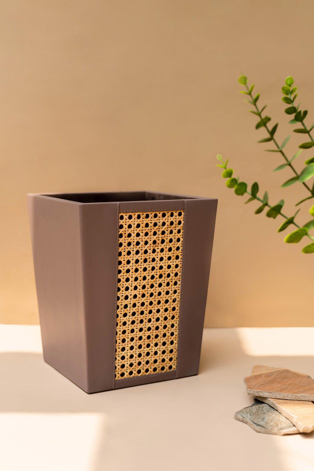 Rattan Eva Waste Bin