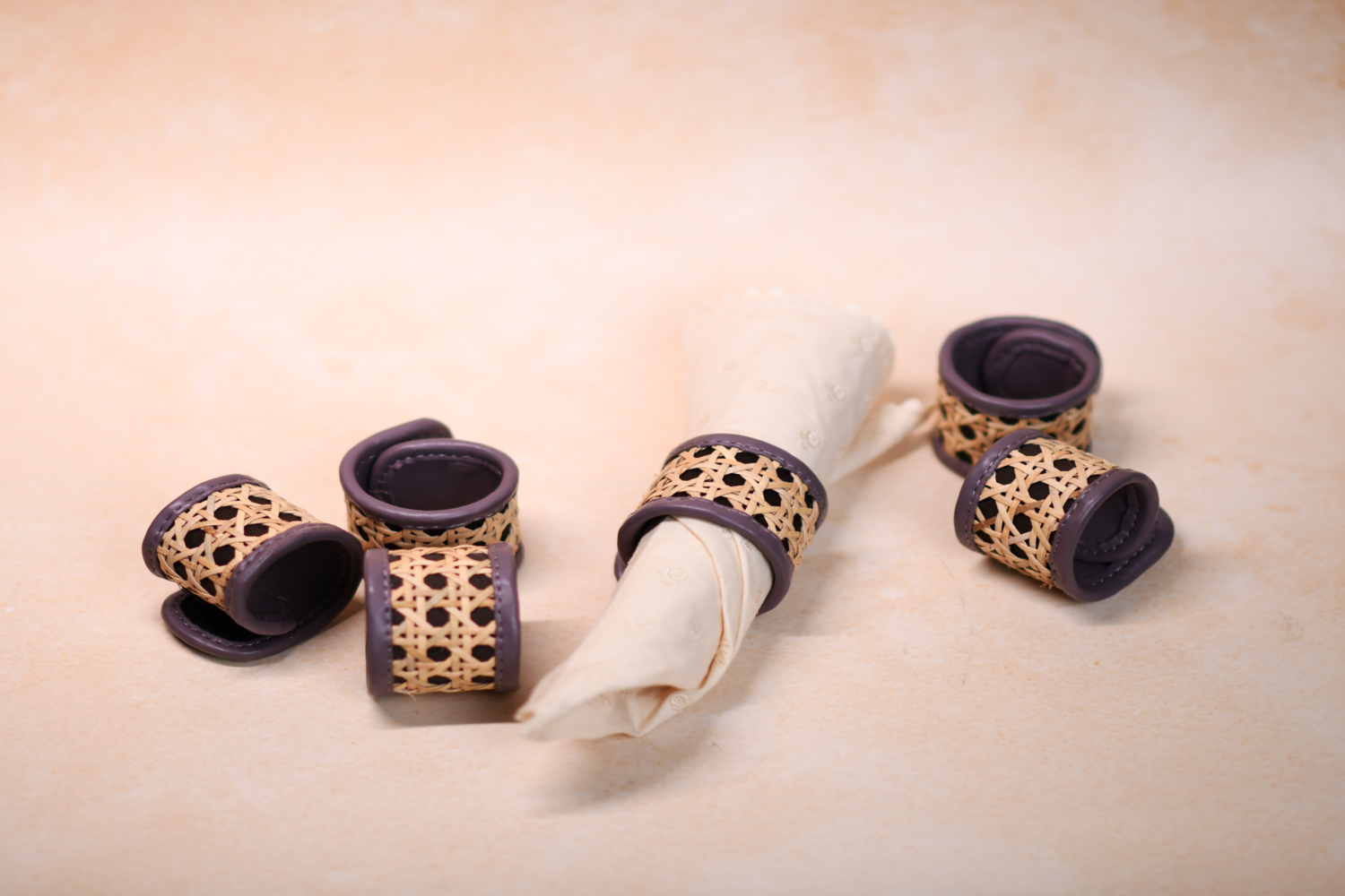 Weave Napkin Ring - set of 6