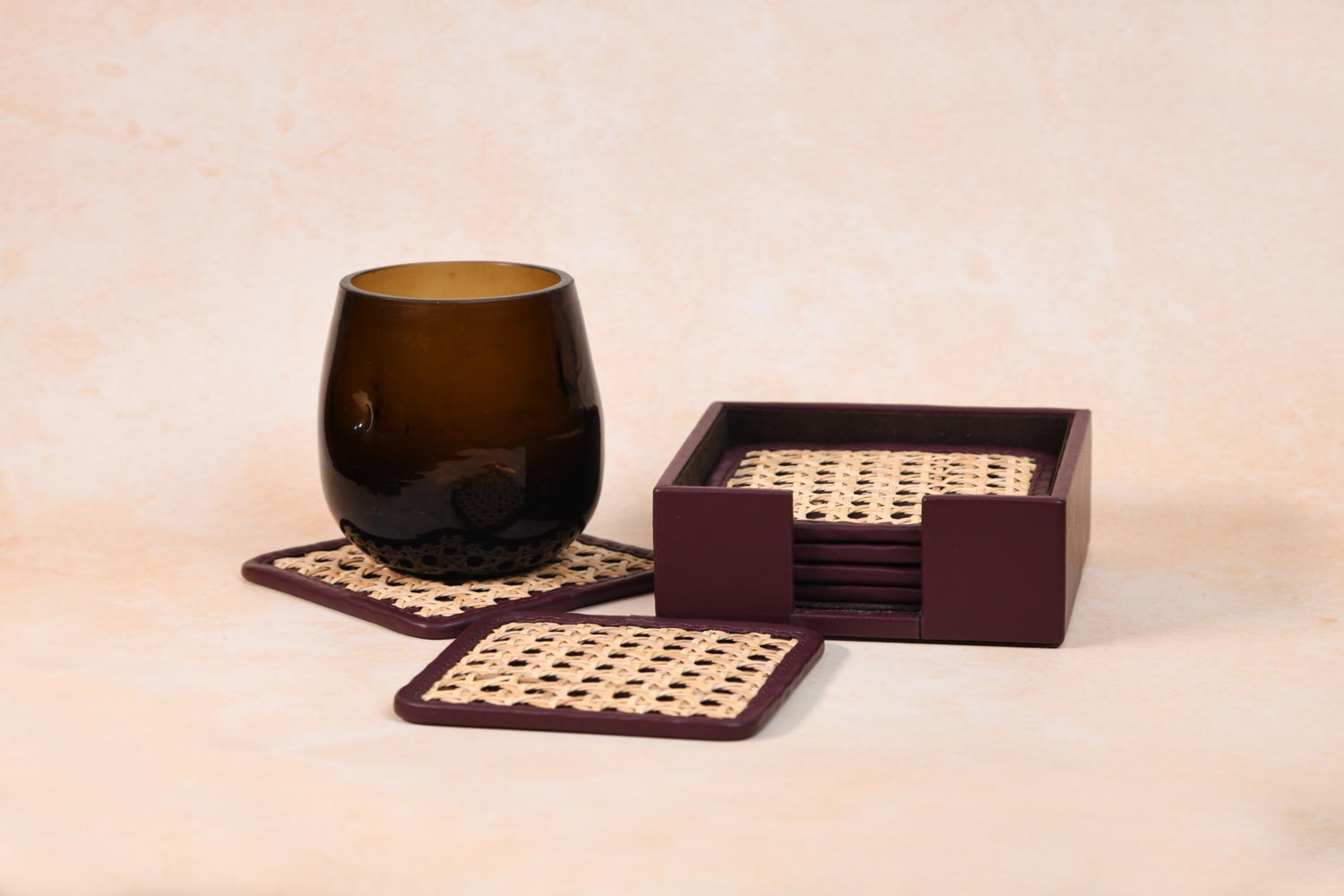 Rattan Tessa Coaster - Set of 6