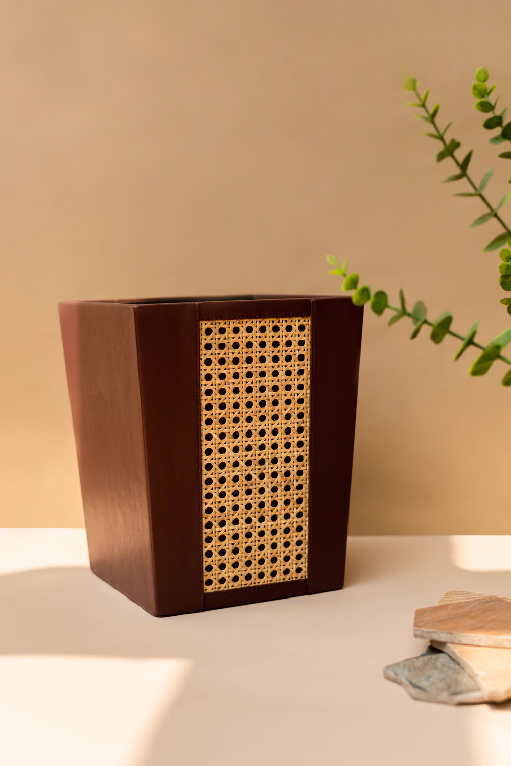 Rattan Eva Waste Bin