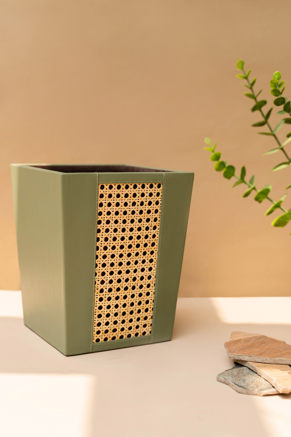 Rattan Eva Waste Bin