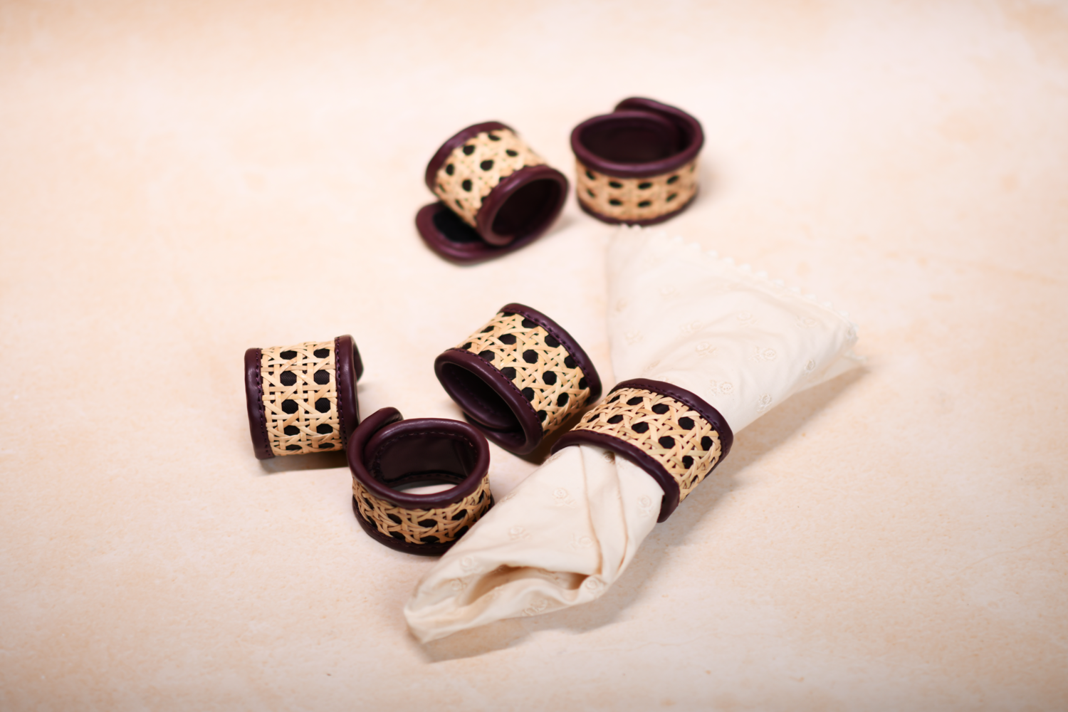 Weave Napkin Ring - set of 6