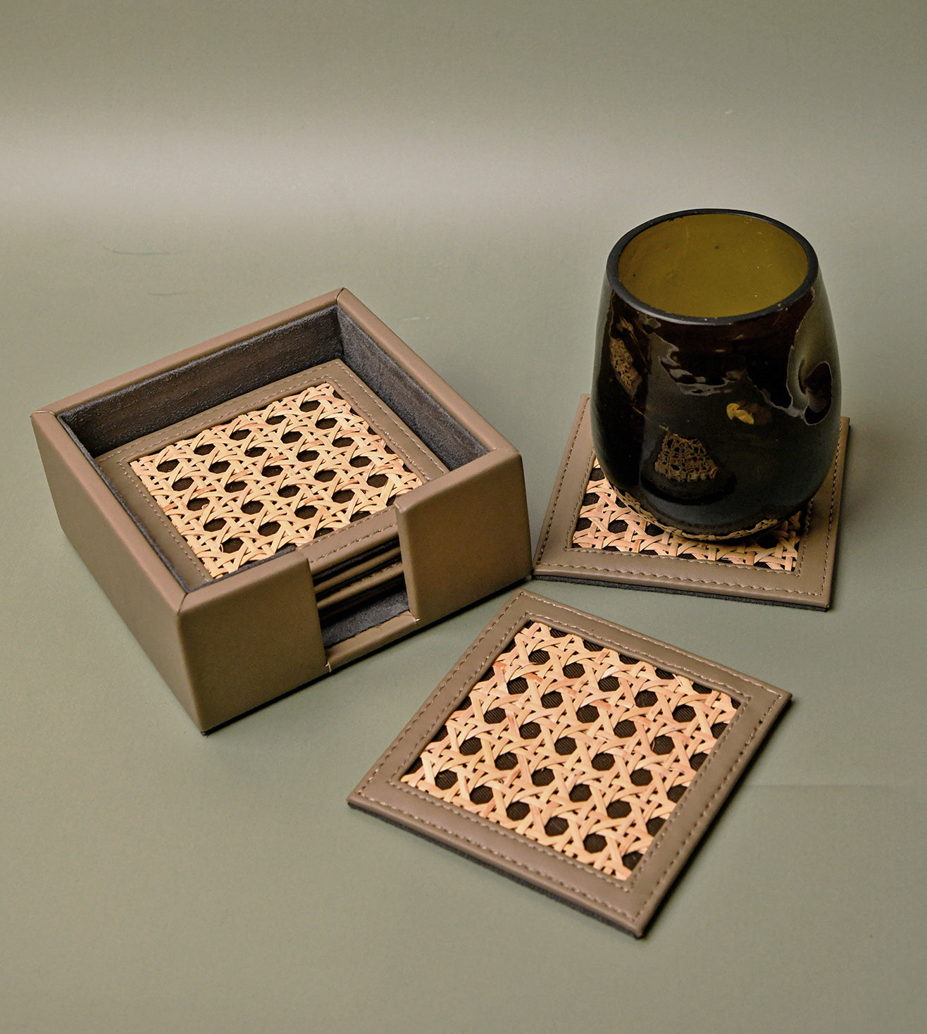 Rattan Tessa Coaster - Set of 6