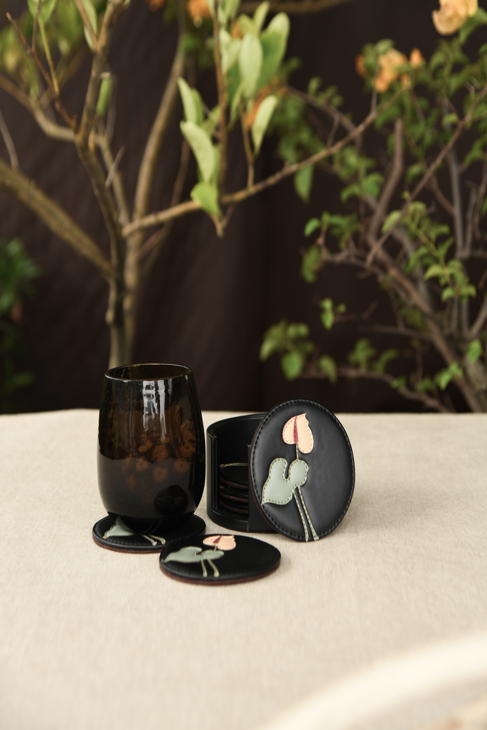 Anthurium Coasters - set of 6