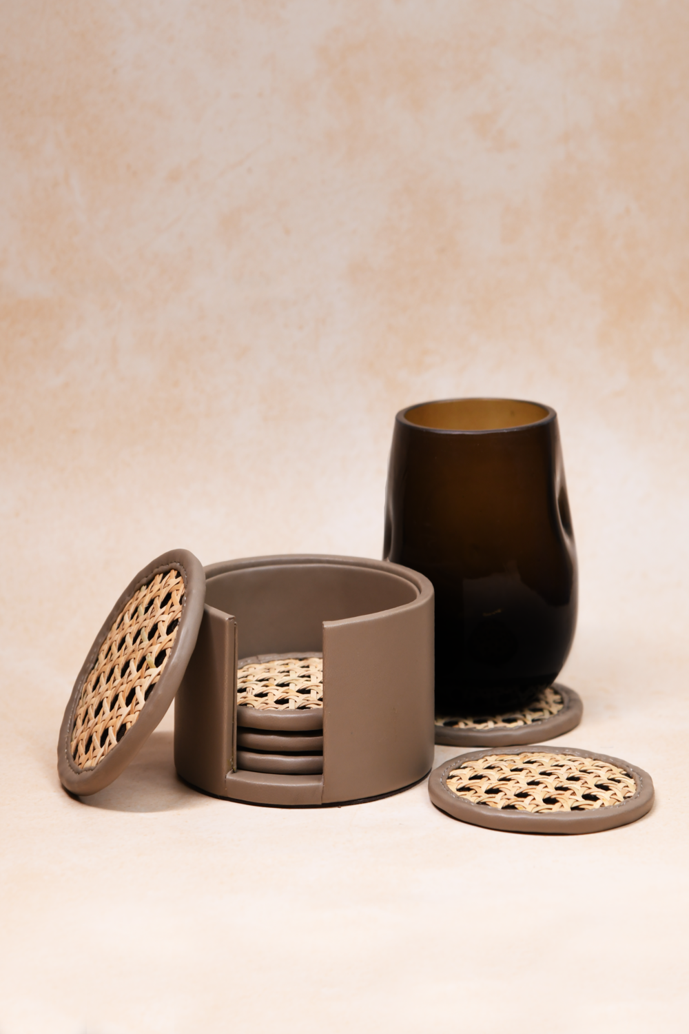 Rattan Sara Coaster - Set of 6