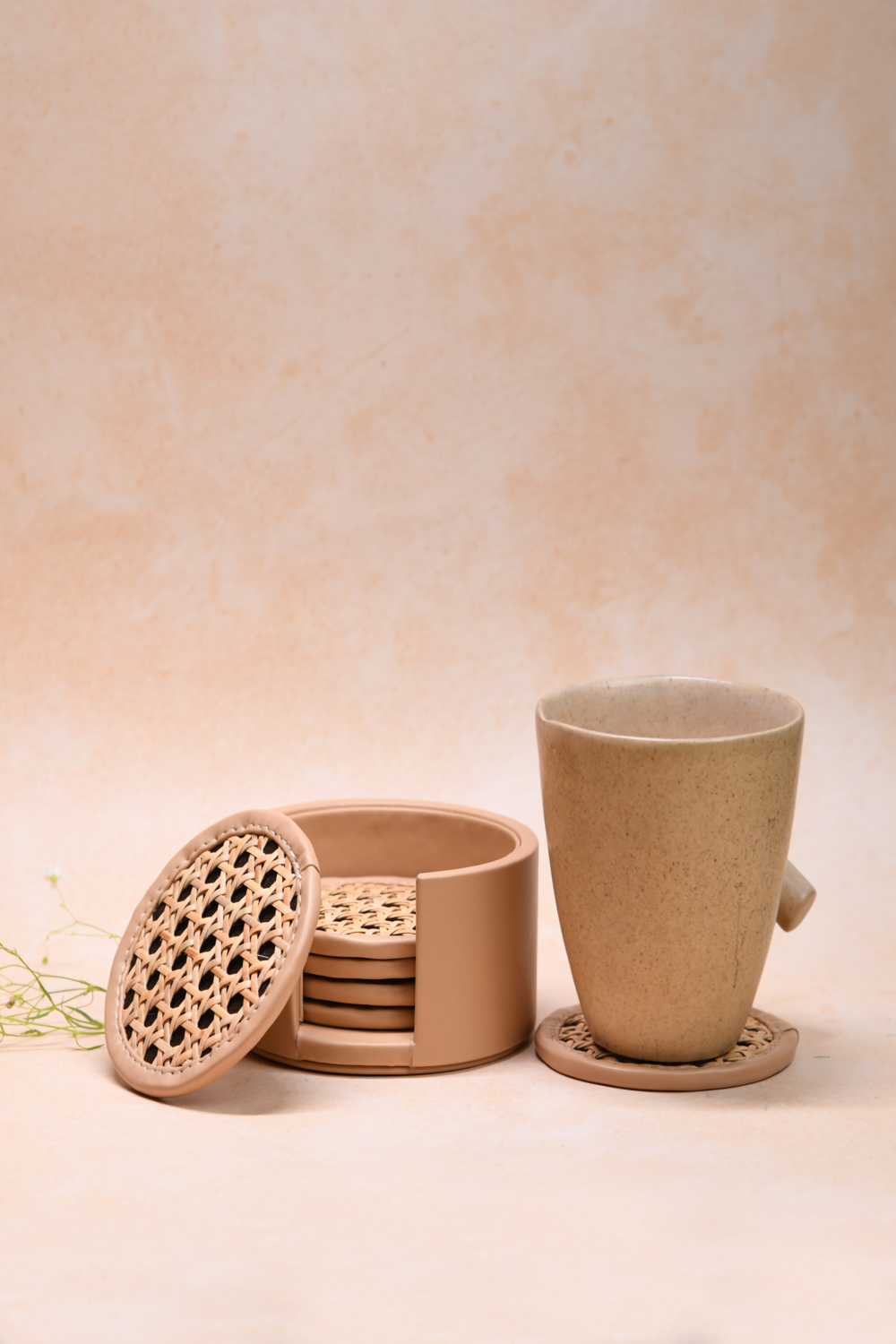Rattan Sara Coaster - Set of 6