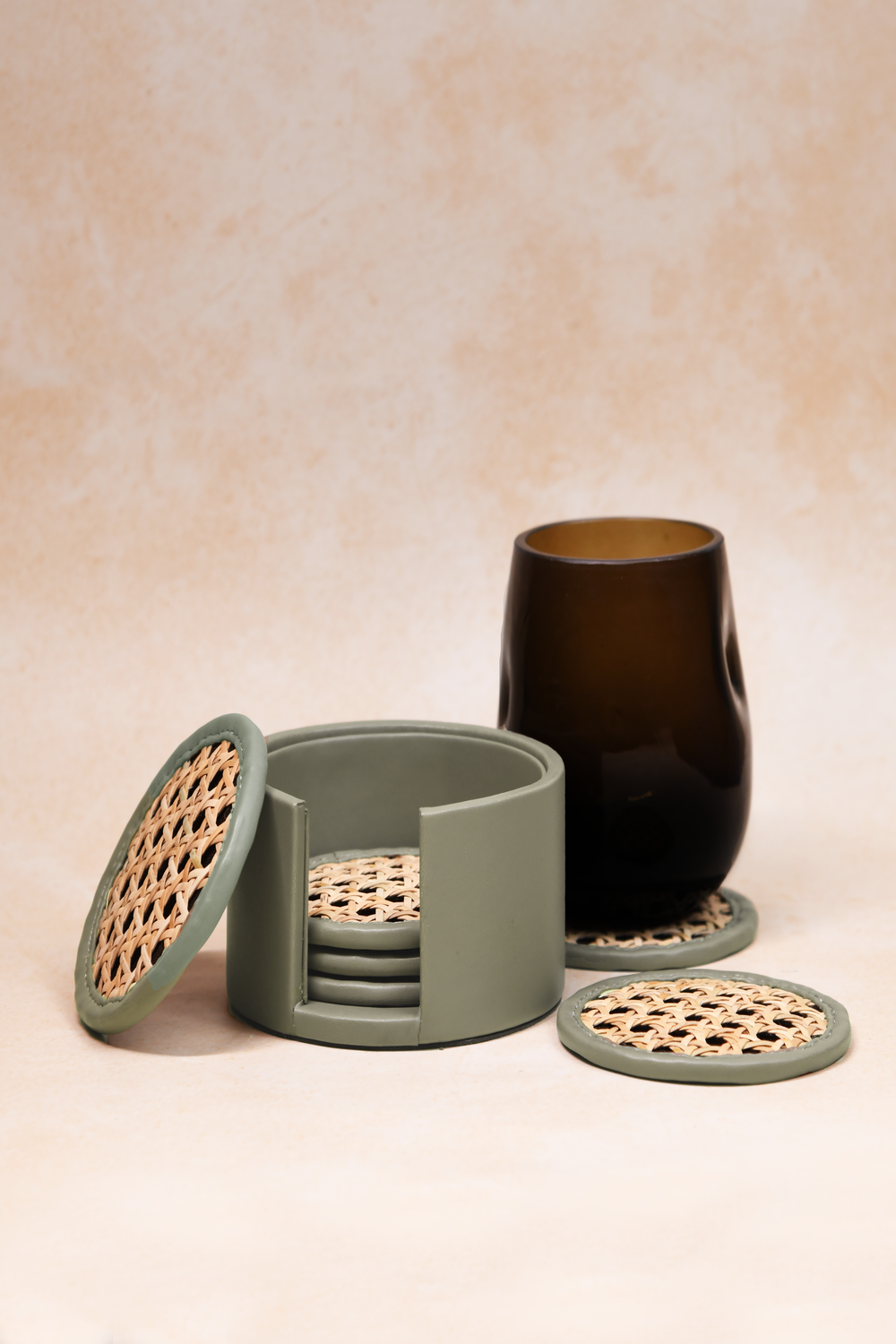 Rattan Sara Coaster - Set of 6