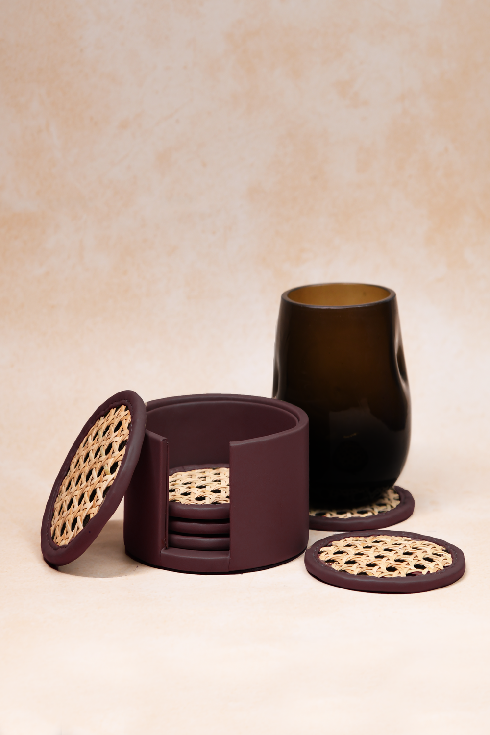 Rattan Sara Coaster - Set of 6